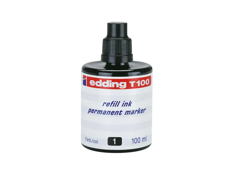 Edding Edding Nachfülltinte "T100" für Permanentmarker, Schwarz, – Produktbild 2 von 3