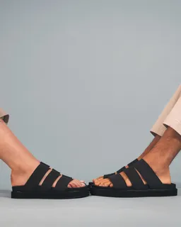 NAE NAE Damen vegan Sandalen Tonga Schwarz – Produktbild 1 von 1
