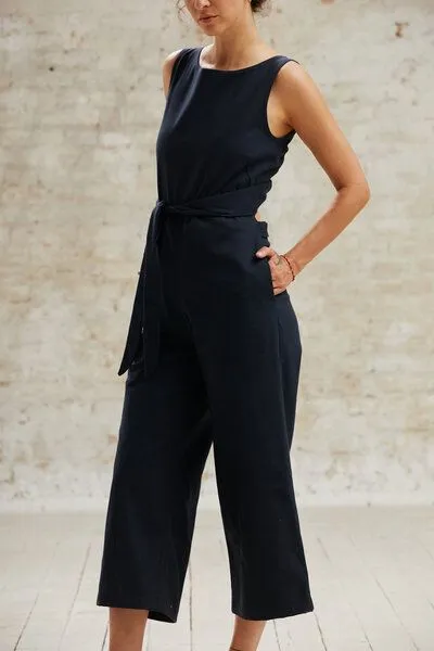 Jyoti - Fair Works Jyoti - Fair Works Bio-Baumwoll Jumpsuit Anusha Schwarz, Schwarz, – Produktbild 2 von 4