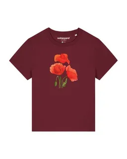 watapparel watapparel T-Shirt Frauen Poppy Flowers – Produktbild 1 von 1