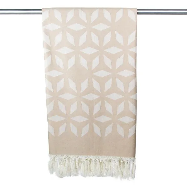 Yolunda Yolunda Hamamtuch, Strandtuch Defne Bio-Baumwolle in 16 Farben, Beige, – Produktbild 1 von 4