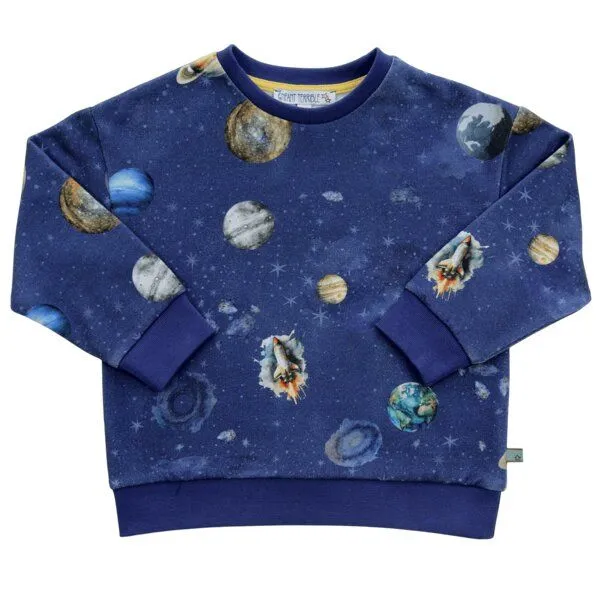 Enfant Terrible Enfant Terrible Sweatshirt, Planetendruck midnight-greymelange, – Produktbild 1 von 3