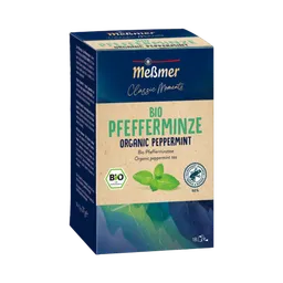 Meßmer Meßmer Classic Moments Bio Pfefferminze, Kräutertee, Teebeutel im Kuvert, 2. Entnahmefach/displaytauglich, 27g – Produktbild 1 von 1