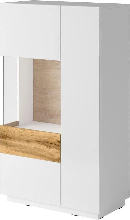OTTO home Vitrine SILKE Höhe 138,5 cm, Weiß, – Produktbild 2 von 5