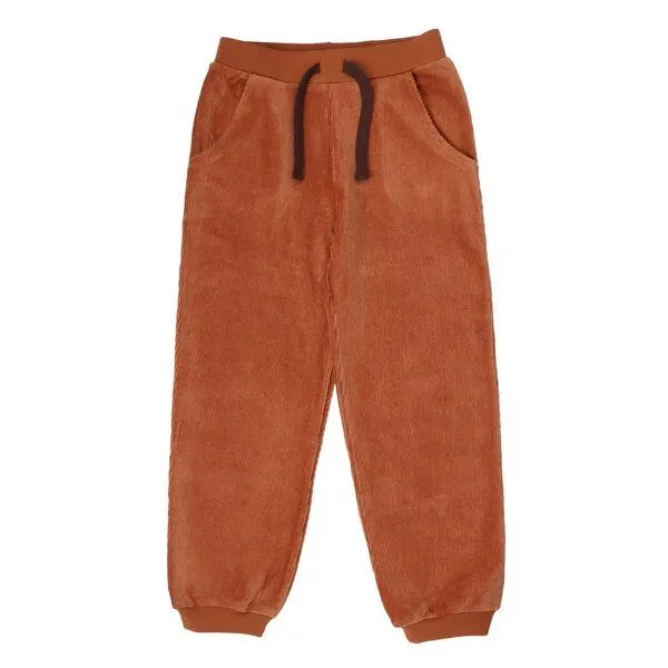 Walkiddy Jogginghose Cord Braun aus GOTS-zertifizierter Bio-Baumwolle – Walkiddy – Produktbild 1 von 3