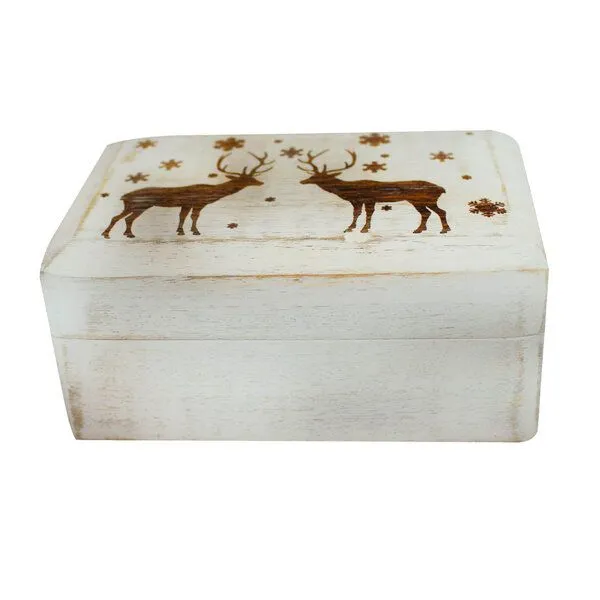 Mitienda Shop Mitienda Shop Aufbewahrungsbox aus Holz in weiß – Produktbild 6 von 7