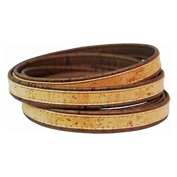 Kork-Deko Kork-Deko Band aus Kork flach beige 14mm breit mit braunem Rand – Produktbild 5 von 8
