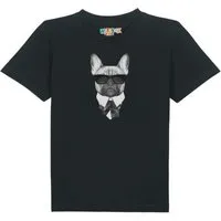 watabout kids watabout.kids T-Shirt Kinder Ein fescher Hund, Black, – Produktbild 1 von 1