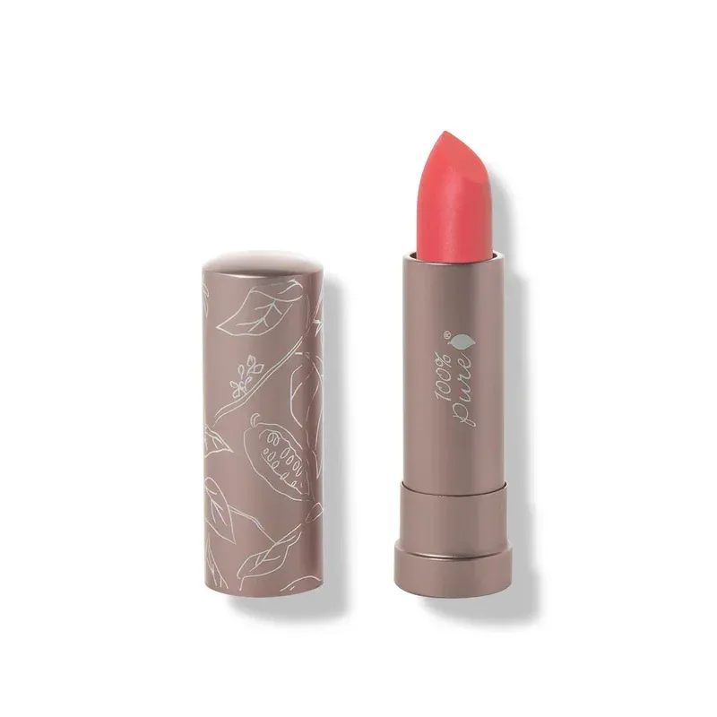 100% PURE® - Purity Cosmetics Cocoa Butter Matte Lipstick + Fruit Pigments - Strawberry Cactus - Lippenstift, Strawberry cactus, – Produktbild 1 von 1