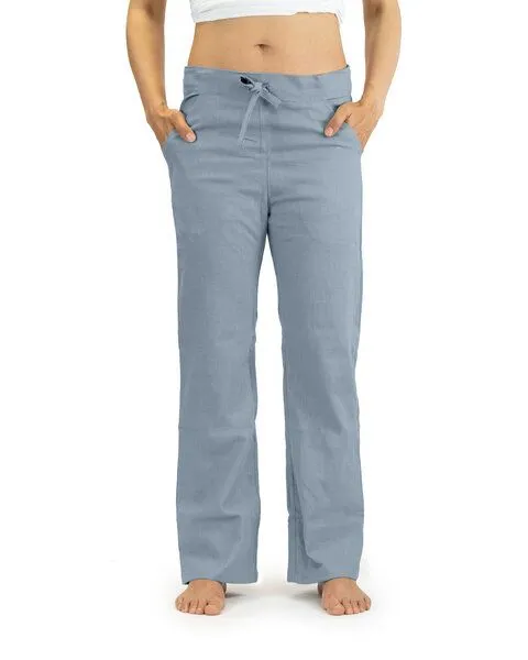 SCHAZAD Leinenhose Essential Slim von SCHAZAD, Taubenblau, – Produktbild 3 von 4