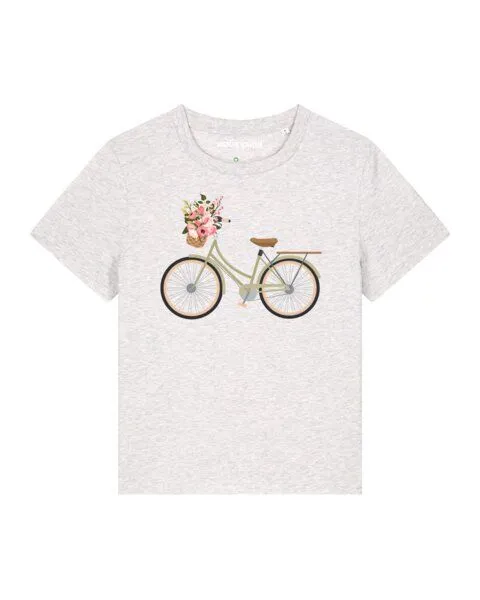 watapparel watapparel T-Shirt Frauen Damenfahrrad, Cool heather grey, – Produktbild 1 von 3