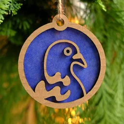 roots of compassion roots of compassion Upcycling-Baumschmuck "Taube" | 6 St. | Weihnachten, Deko, Weihnachtsbaum, Geschenk – Produktbild 1 von 1