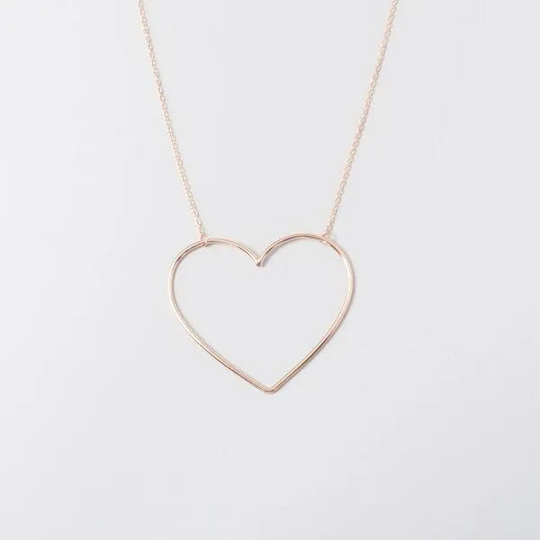 fejn jewelry fejn jewelry Kette big heart, Rotgold, – Produktbild 1 von 4