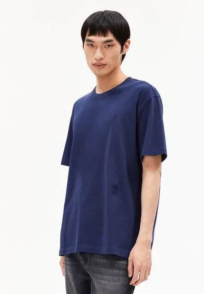 ARMEDANGELS ARMEDANGELS AADRU Herren Oversized T-Shirt aus Bio-Baumwolle, Blue noon, – Produktbild 1 von 4
