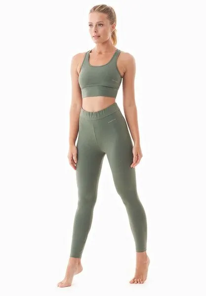 ORGANICATION ORGANICATION LEILA | Leggings aus Bio-Baumwolle, Olive, – Produktbild 1 von 4