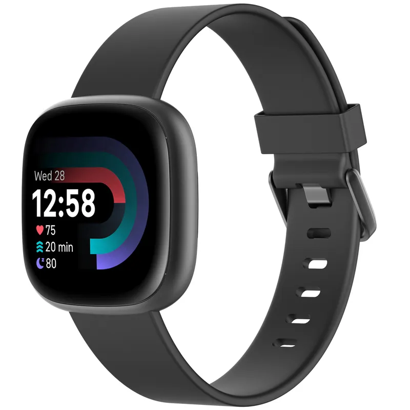 imoshion imoshion Silikonband für das Fitbit Versa / Versa 2 / Versa Lite, Schwarz, – Produktbild 1 von 1