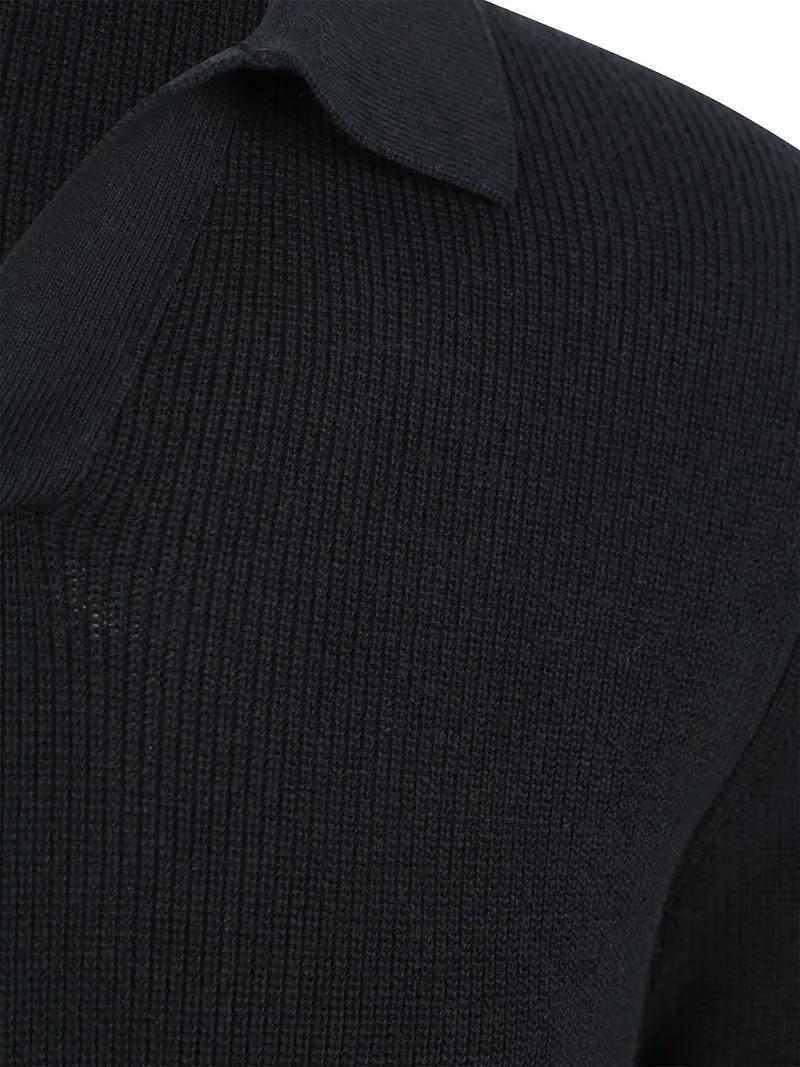 Suitable Suitable Strick-Pullover Riva Knit Marine - Größe M, Dunkelblau, – Produktbild 3 von 5