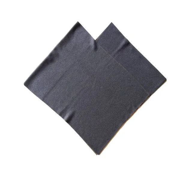 austriandesign.at austriandesign.at DreieckPoncho reversibel aus extrafeiner Merinowolle, Blaugold/natur, – Produktbild 2 von 4