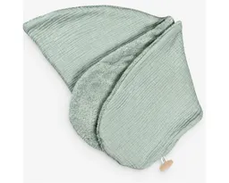SEI Design Stillkissenbezüge Stillkissenbezug Musselin Teddyplüsch 190 x 35cm Mint, Stillkissenbezug XXL Musselin Bio-Baumwolle + Taddyplüsch extra weich – Produktbild 1 von 1