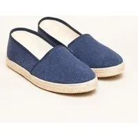Gottstein Gottstein Camping Linen-Espadrille aus GRS zertifizierten Leinen für Damen - Nachhaltiger Sommerschuh mit Gummisohle, Dunkel-blau, – Produktbild 1 von 1
