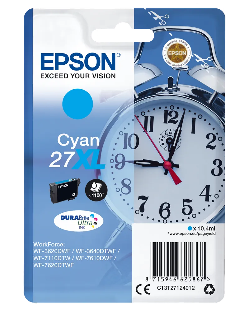 Epson Epson Tintenpatrone T2712XL cyan – Produktbild 1 von 3