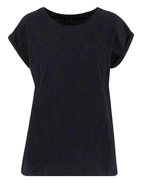 New Morning Studios New Morning Studios Ladies Extended Shoulder Tee Damen T-Shirt, Schwarz, – Produktbild 1 von 3
