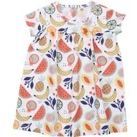 Walkiddy Baby Kleid GOTS zertifiziert, Bio-Baumwolle, mehrfarbig, „Cheerful Fruits“, Frucht-Muster, leicht – Walkiddy – Produktbild 1 von 1