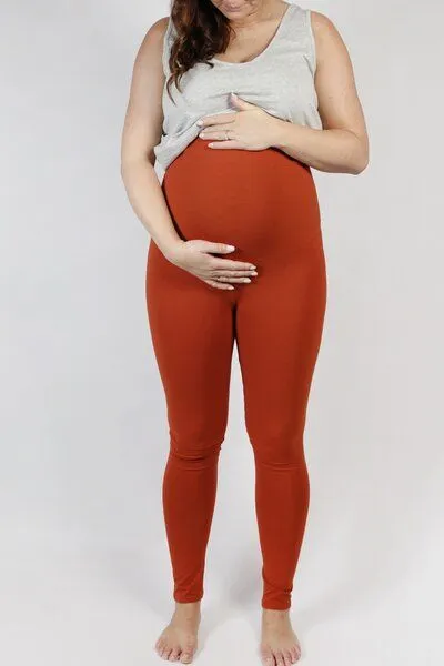 Frija Omina Frija Omina Bio Leggings Mama, Rost orange, – Produktbild 2 von 3