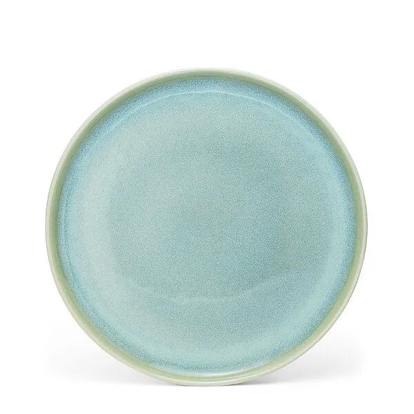 Econovo Econovo Keramikteller Klein Handgemacht 22cm, Türkis-beige (blau), – Produktbild 1 von 4