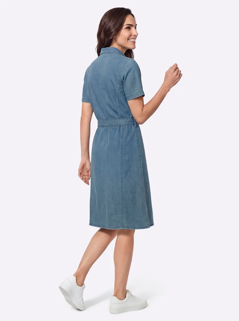 Witt Jeanskleid blue-bleached, Blue-bleached, – Produktbild 2 von 2