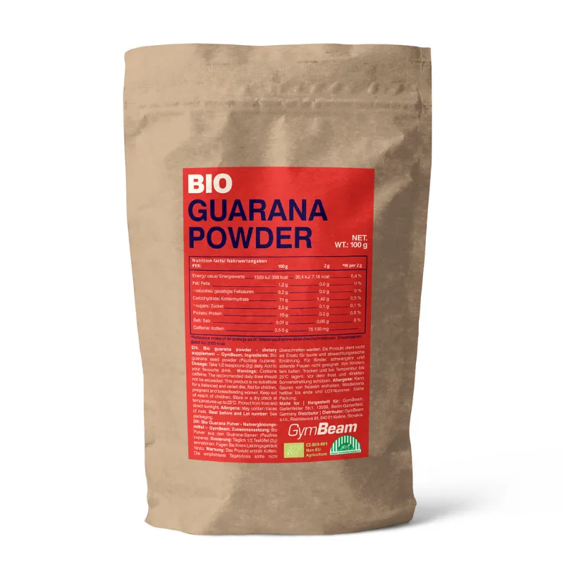 GymBeam Bio GymBeam BIO Guaranapulver 100 g – Produktbild 1 von 1