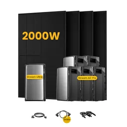 EcoFlow EcoFlow Stream Ultra, All-in-One Speicher für Balkonkraftwerke, mit 4 x 500 Bifaziale Solarmodule, by Powerness - Stream Ultra + 5 x Stream AC Pro | 11520Wh / ohne Zubehör / Selbstabholung – Produktbild 1 von 1