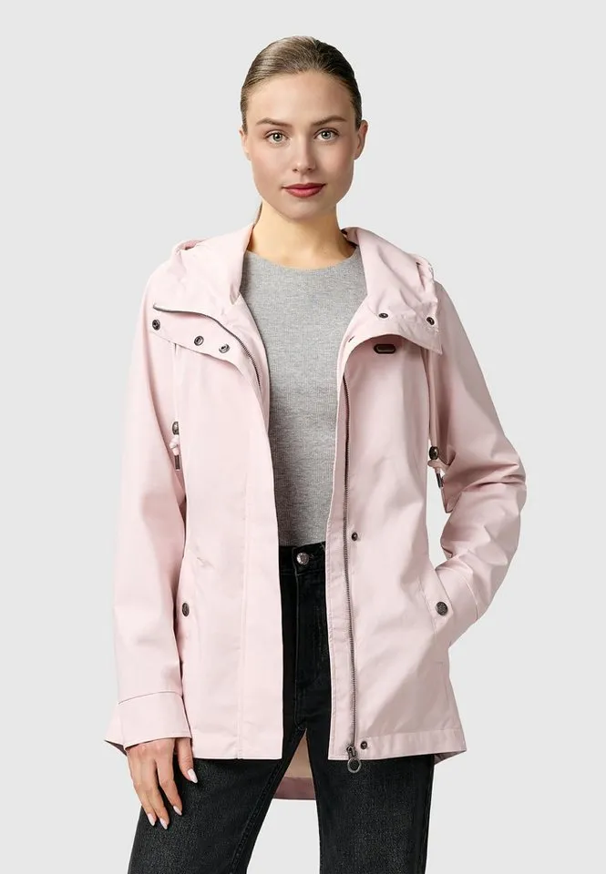 ragwear ragwear Outdoorjacke Alvena Summer YOUMODO Wasserdichte und atmungsaktive Übergangsjacke, Rosa, – Produktbild 5 von 5