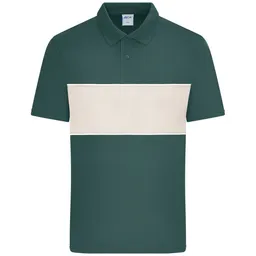 Daiber Daiber Unisex Poloshirt mit Kontrasteinsatz 8050 Gr. 2XL smoky-green/sandstone – Produktbild 1 von 1