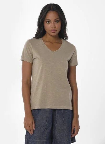 ORGANICATION ORGANICATION Naturel Dyed T-Shirt aus Bio-Baumwolle, Acorn, – Produktbild 1 von 4