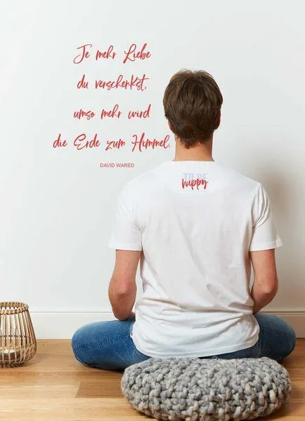 SPARKLES OF LIGHT SPARKLES OF LIGHT Yoga Shirt | HAPPINESS, Weiss, – Produktbild 3 von 3