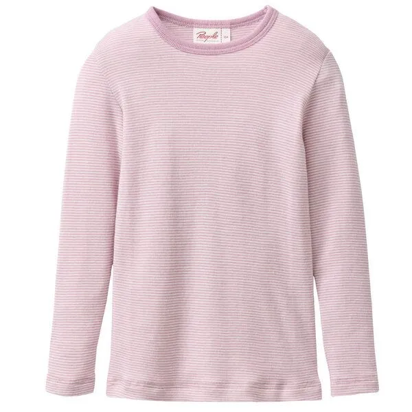 People Wear Organic People Wear Organic Wolle-Seide Langarmshirt, Rosa, – Produktbild 1 von 2