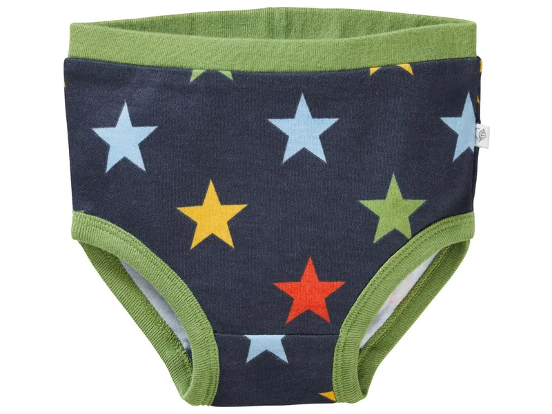 HANS NATUR Kinder Slip Bio-Baumwolle Stern Blau Gr. 86/92, Blau, – Produktbild 1 von 2