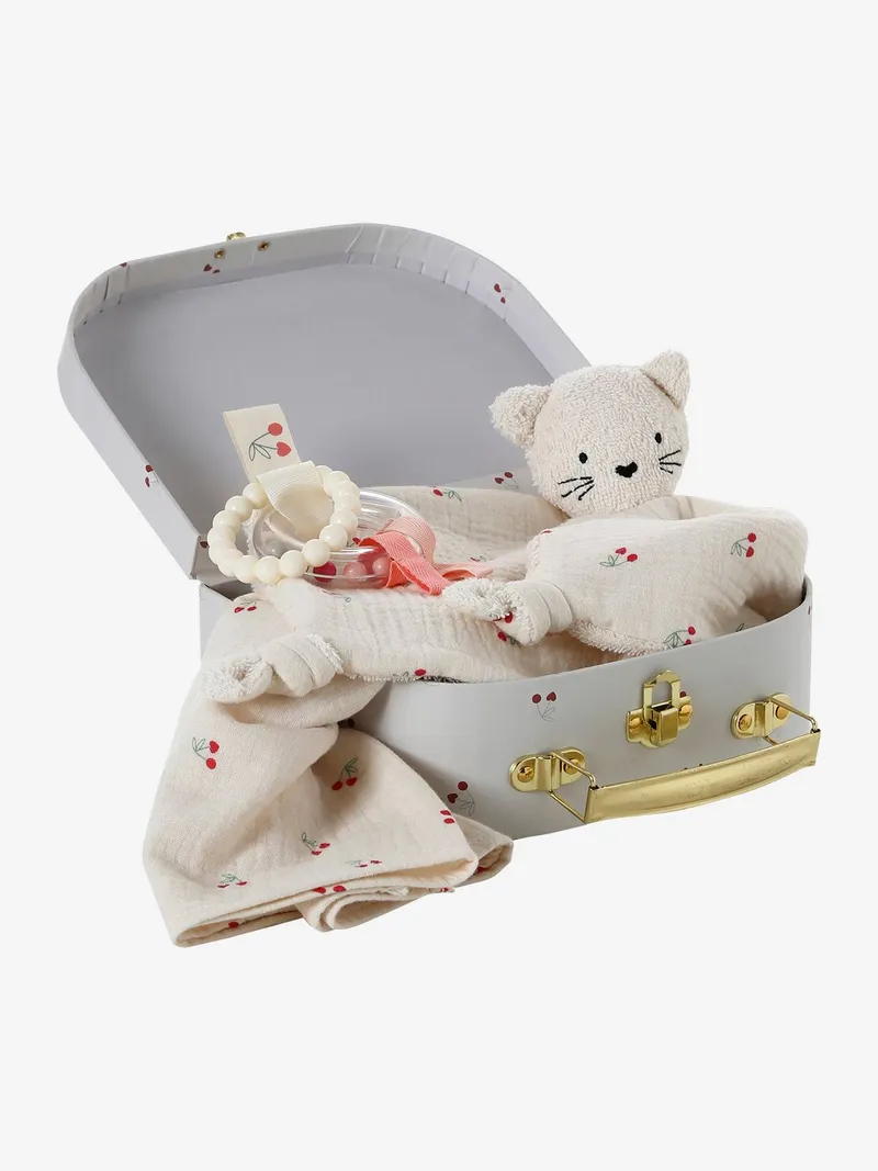 Vertbaudet Baby Geschenkkoffer: Schmusetuch, Rot, – Produktbild 1 von 4