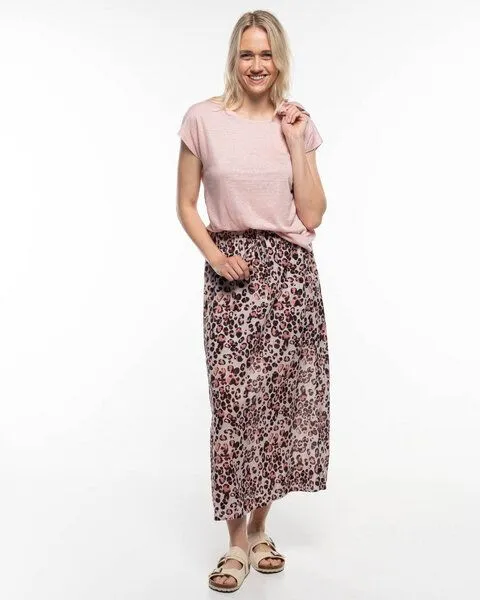 Alma & Lovis Alma & Lovis Elegantes Kurzarmshirt aus 100% Leinen-Jersey | Linen Short Pure, Rose quarz (rose-rosa), – Produktbild 2 von 4