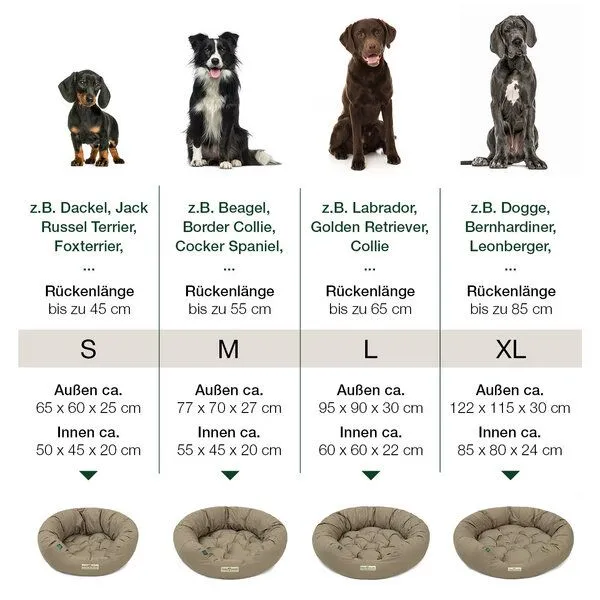 HOUND & NATURE HOUND & NATURE Öko Hundebett St. Moritz, Taupe, – Produktbild 4 von 4