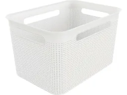 rotho rotho Aufbewahrungskorb "BRISEN" aus Recyclingkunststoff, 16 l, weiß – Produktbild 1 von 1
