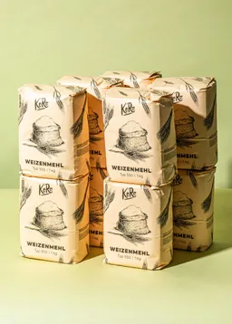 KoRo Weizenmehl Typ 550 10 x 1 kg – Produktbild 1 von 1