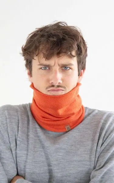 Kopyto Kopyto OPOS – Multifunktionaler Merino-Schlauchkragen aus 100% RWS-Wolle, Gelb, – Produktbild 2 von 6