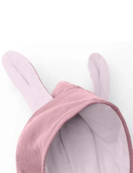 Mababu Mababu Musselin Badeponcho aus 100% Bio-Baumwolle, OEKO-TEX® STANDARD 100 & GOTS zertifiziert, für Kinder (1-3 Jahre, 4-7 Jahre), Dusty rose/pink, – Produktbild 4 von 4