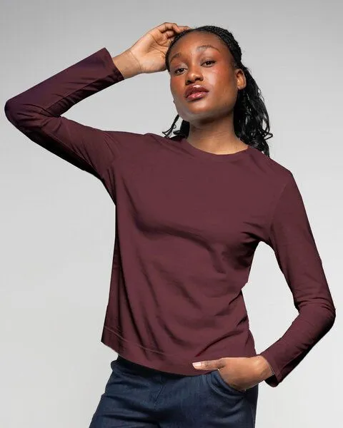 Alma & Lovis Alma & Lovis Royal Jersey Langarmshirt aus Organic Cotton | Royal Longsleeve, Blue, – Produktbild 1 von 8