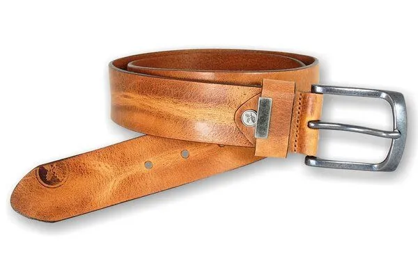 Greenbelts Greenbelts Herren Ledergürtel ROBIN, Cognac, – Produktbild 5 von 6