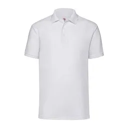 Fruit Of The Loom FRUIT OF THE LOOM® Unisex Poloshirt Pique, weiß, L, Weiß, – Produktbild 1 von 1