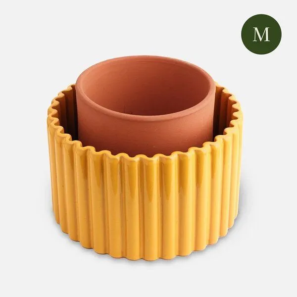 Pepin Pepin Pflanztopf Paula (M), Senfgelb, – Produktbild 1 von 4