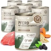 REAVET REAVET Hundenassfutter - Pferd mit Süßkartoffeln an Pastinaken & Brombeeren 6x400 g – Produktbild 1 von 1
